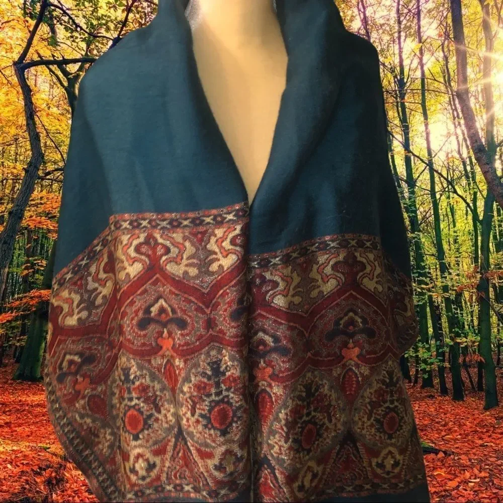 Huge fall/ winter scarf with fringe